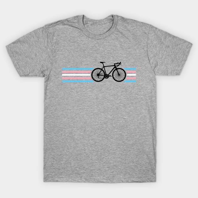 Trans Pride Cycling T-Shirt by rainbowfoxdesigns